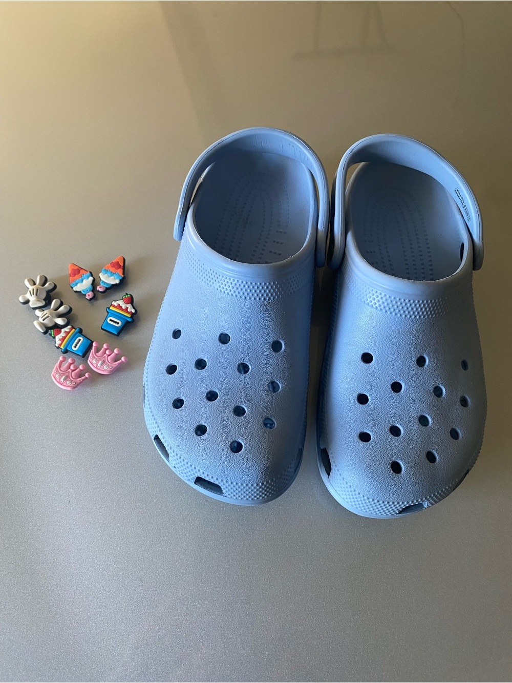 Adult Light Blue Comfort Clogs